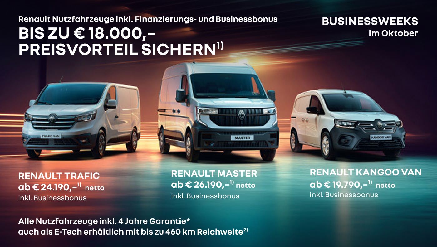 Trafic, Master, Kangoo Van